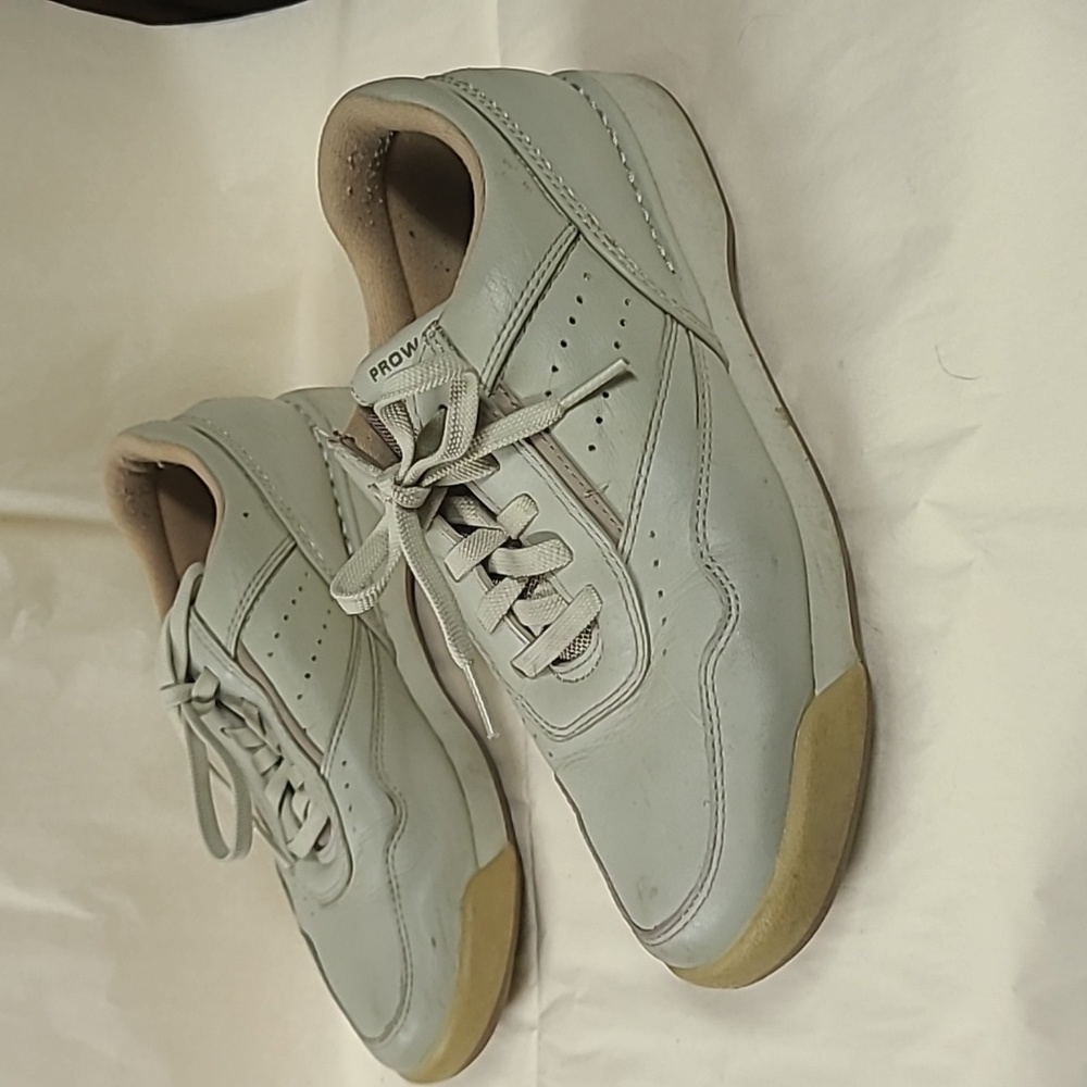 Prowalker Rockport Leather Athletic Sneakers Tennis Shoes Wheat 8M